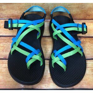 Chaco ZX2 Yampa J199090 Celery Blue Green Sport Sandals Womens 6 (3a73